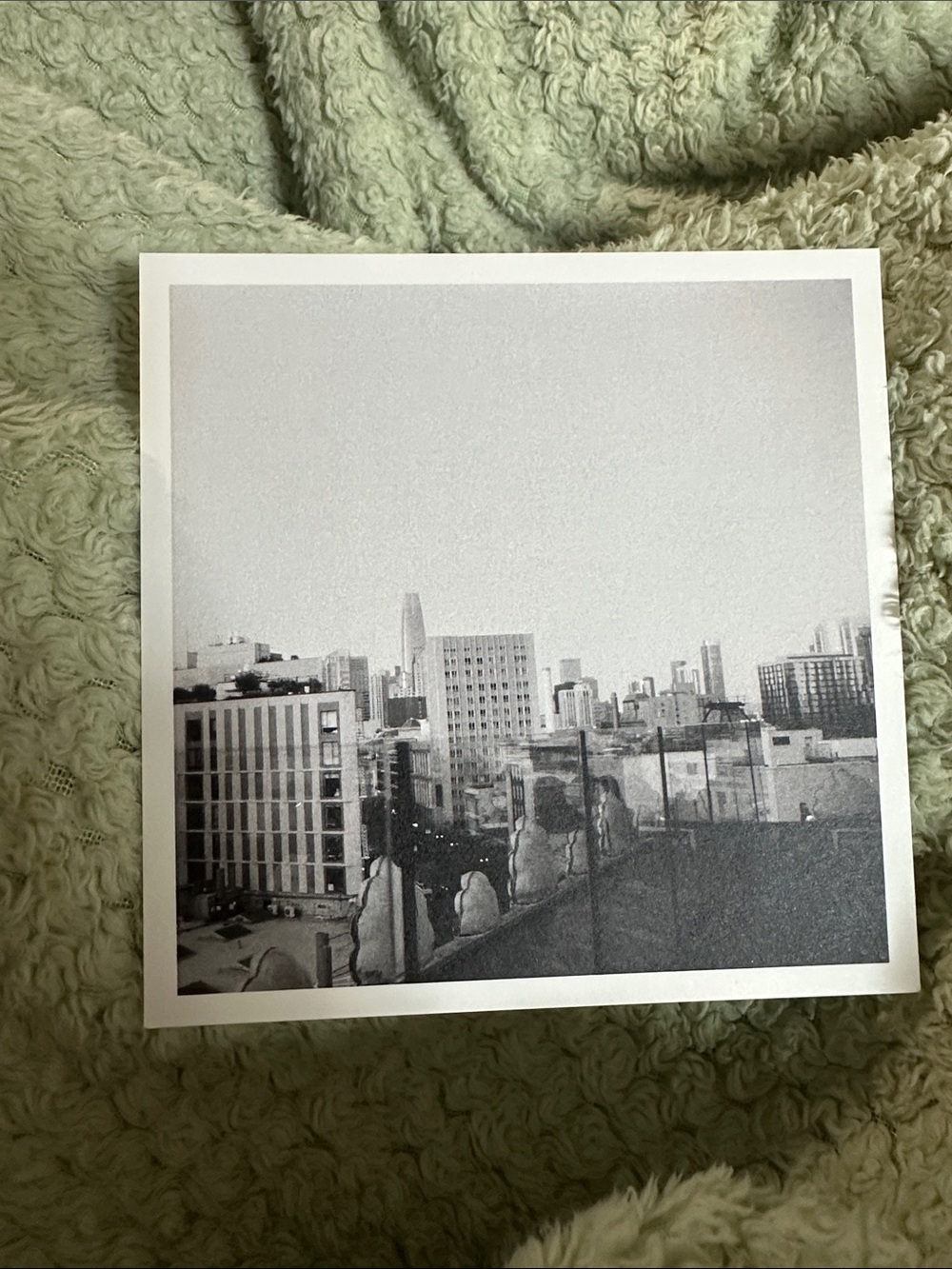 Black & White Cityscape Print - 5x5 Square Photo Art Print SF